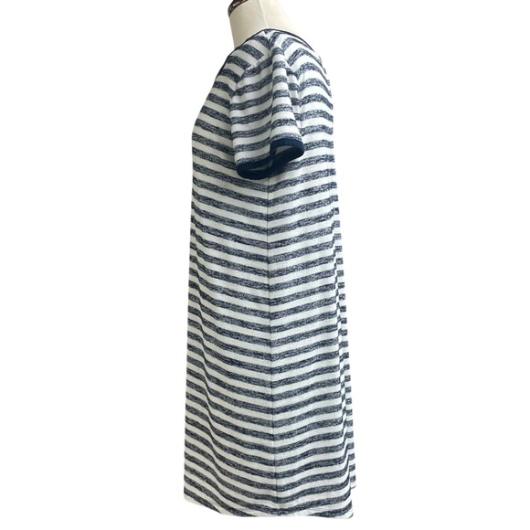 Market & Spruce navy & white striped knit dress LP - Picture 2 of 8